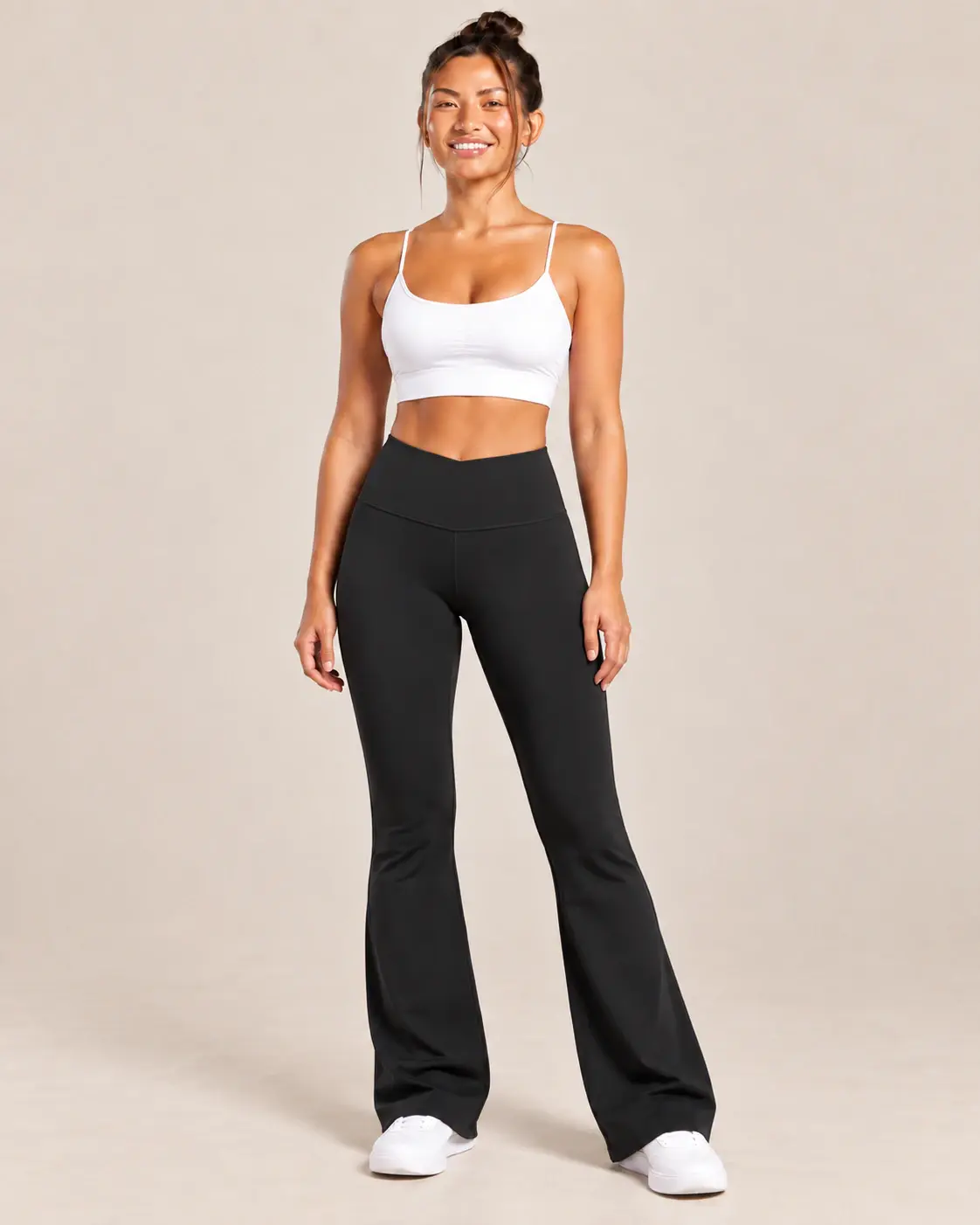 Lululemon Flared Leggings Gold Logo
